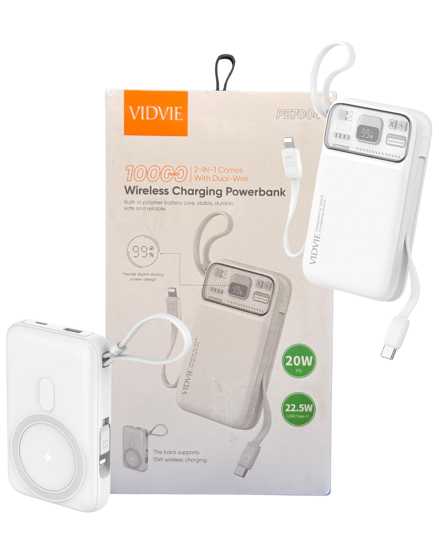 Vidvie 2-in-1 Wireless Powerbank