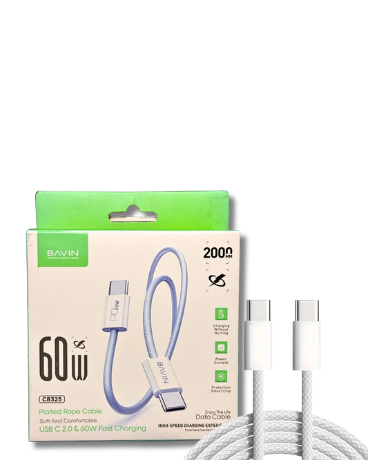 BAVIN USB-C to USB-C 60W Charging cable (2M)