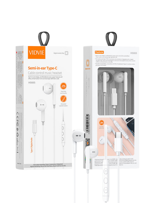 Vidvie Semi-in-ear Type-C earphones